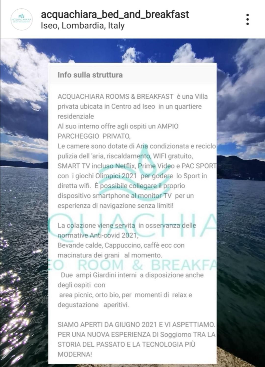 Acquachiara Iseo Deluxe Bed & Breakfast Iseo Center With Garden And Parking Inside Foresteria Oda fotoğraf